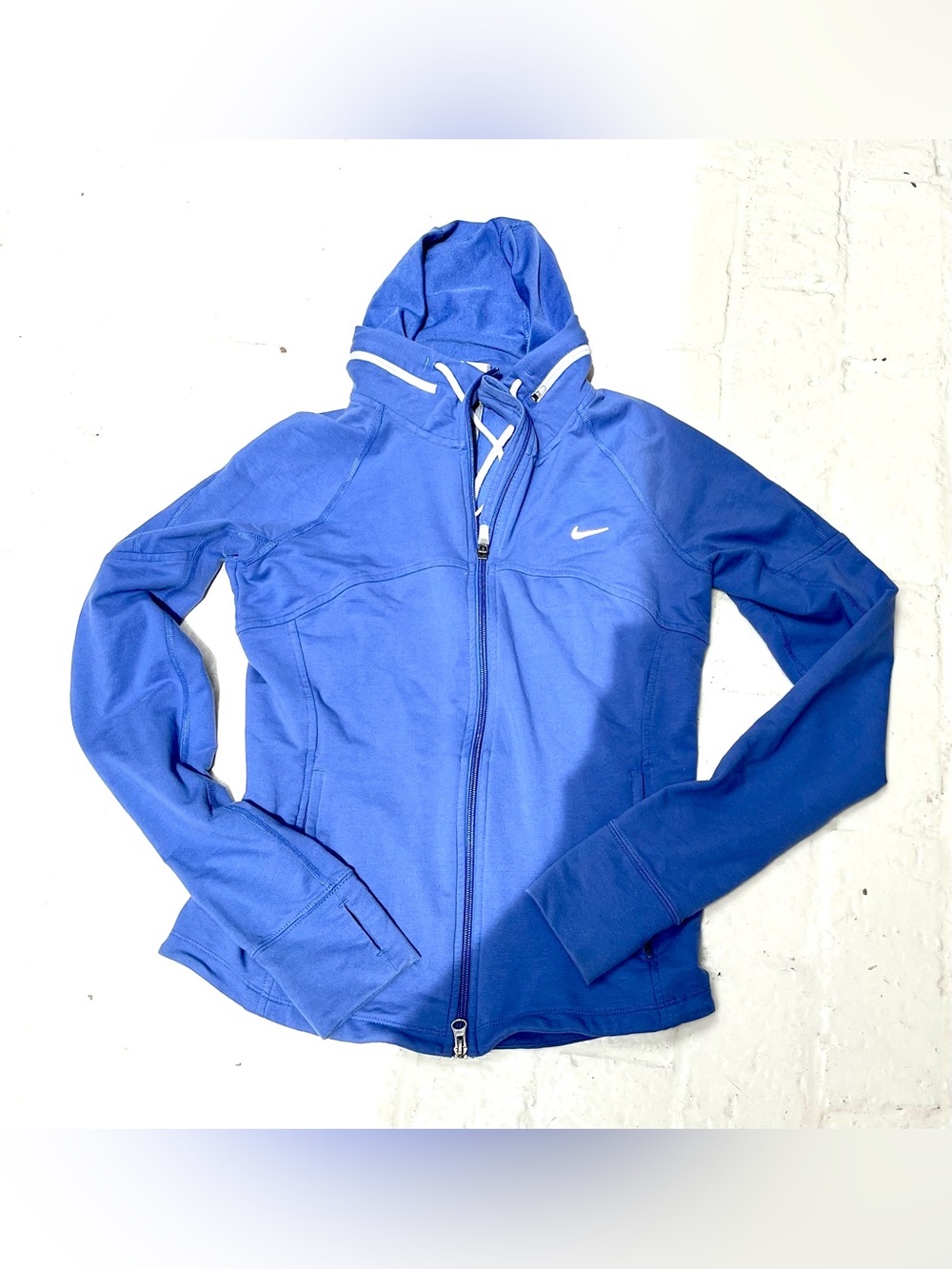 Nike Royal Blue / Deep Periwinkle Full-Zip Collared Jacket with Optional Hood